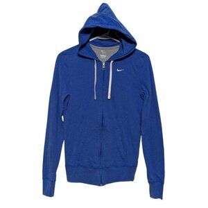 Nike Women's The Athletic Dept. Blue Vintage 2005 Hoodie, Cotton, Medium, Fitted
